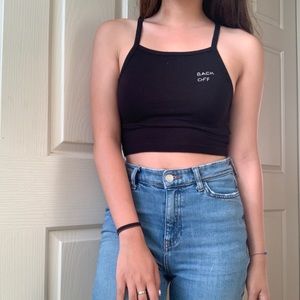 pacsun la hearts back off tank